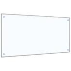 vidaXL Spatscherm keuken 100x50 cm gehard glas transparant, Huis en Inrichting, Keuken | Keukenbenodigdheden, Verzenden, Nieuw