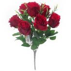 Sweety rose roos crinkled rosebud bush with grass red, Ophalen of Verzenden, Nieuw
