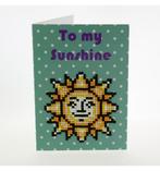 Diamond painting - wenskaart - zon, Nieuw