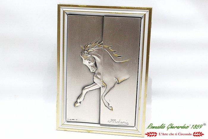 Giuliano Ottaviani opera scatola in lastra argento 925 legno, Antiek en Kunst, Antiek | Goud en Zilver