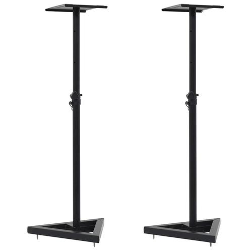 vidaXL Monitorspeakerstandaards 2 st staal zwart, Muziek en Instrumenten, Standaards, Nieuw, Verzenden