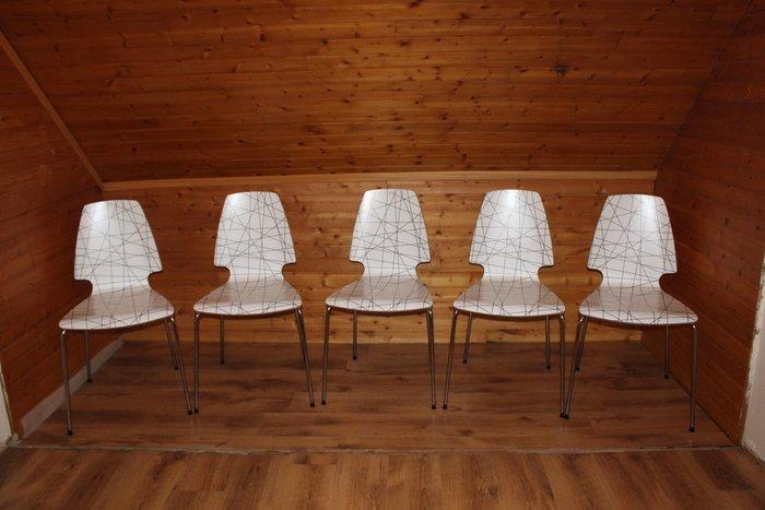 IKEA - Johanna Jelinek - Stoel - Birch - Vijf stoelen, 2014, Antiek en Kunst, Antiek | Meubels | Stoelen en Banken