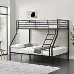 Metalen stapelbed kinderbed 210x147,5x168 cm zwart, Huis en Inrichting, Slaapkamer | Bedden, Verzenden, Nieuw