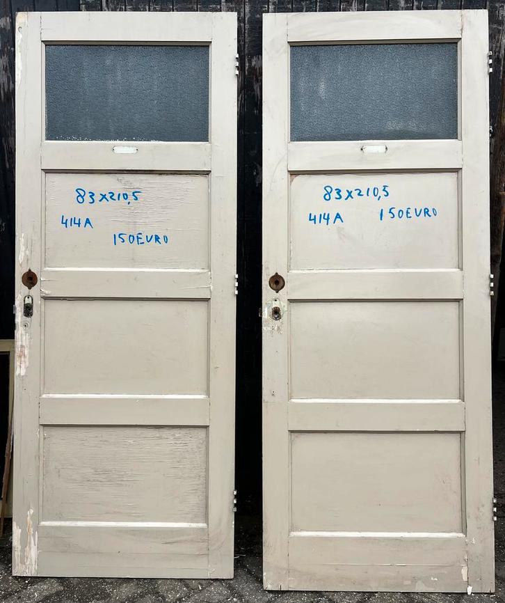 oude jaren 30 deuren gebruikte antieke paneeldeuren - jr30, Doe-het-zelf en Verbouw, Deuren en Horren, Binnendeur, Gebruikt, Glas