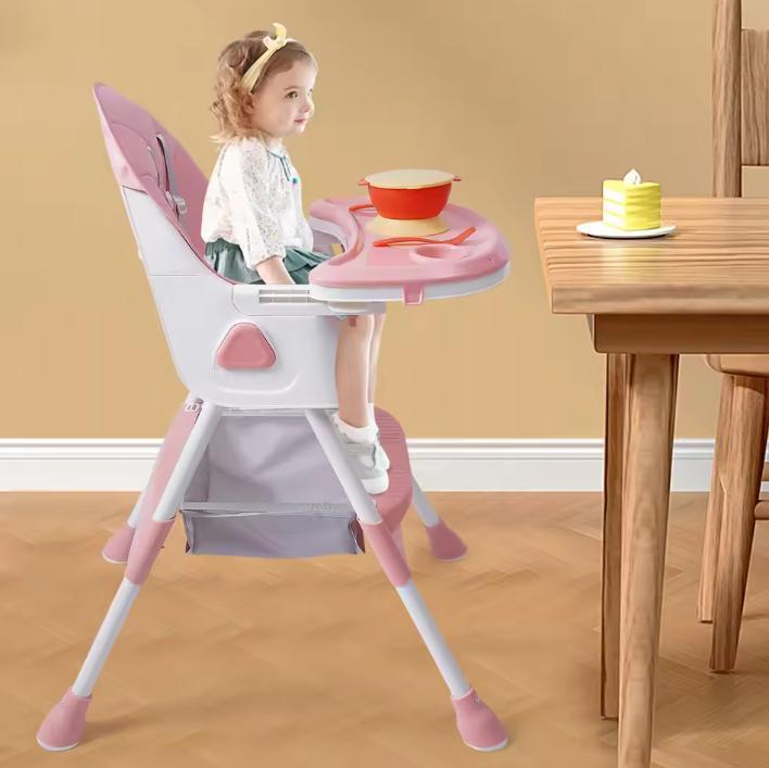 Kinderstoel met 5-punts Harnas – Verstelbaar en Opvouwbaar, Kinderen en Baby's, Kinderstoelen, Nieuw, Verzenden