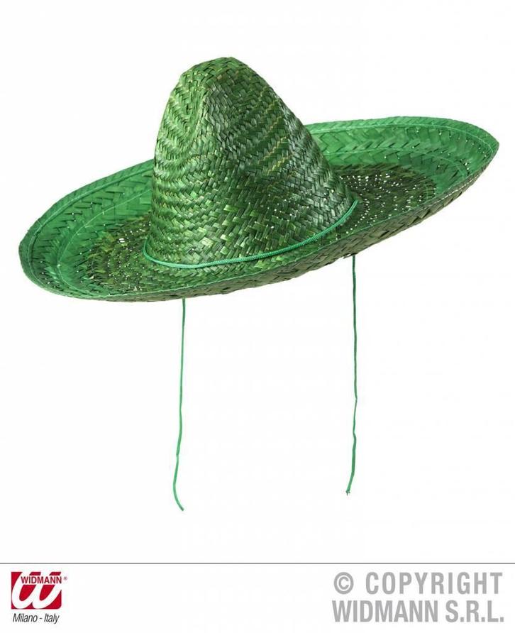 Sombrero groen 48cm, Hobby en Vrije tijd, Feestartikelen, Nieuw, Ophalen of Verzenden