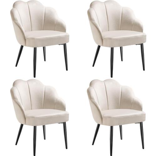 Cocktail stoel Hellen, gestoffeerd met fluwelen bekleding -, Huis en Inrichting, Stoelen, Verzenden