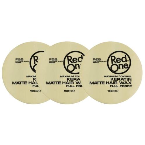 Red One Full Force Keratin Matte Wax 3x150ml, Sieraden, Tassen en Uiterlijk, Uiterlijk | Haarverzorging, Gel, Wax, Haarlak of Mousse
