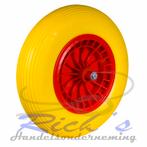 Kruiwagenwiel 400x8 PU anti-lek rode velg, Ophalen of Verzenden, Nieuw