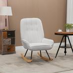 Schommelstoel - Relax Life - Gestoffeerd - Draagbaar - Grijs, Huis en Inrichting, Stoelen, Nieuw, Ophalen of Verzenden, Modern