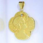 Zonder Minimumprijs - Hanger - 18 karaat Geel goud - Diamant, Sieraden, Tassen en Uiterlijk, Antieke sieraden