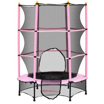 TRUUSK Kindertrampoline Ø140 Cm, Trampoline Met Veiligheidsn beschikbaar voor biedingen