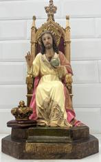 Olot - sculptuur, Sagrado Corazón de Jesús entronado - 76 cm