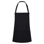 GGM Gastro | (6 stuks) KARLOWSKY | Slabbenschort Kort Basic, Verzenden, Nieuw, Zwart, Schort