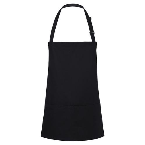 GGM Gastro | (6 stuks) KARLOWSKY | Slabbenschort Kort Basic, Huis en Inrichting, Keuken | Textiel, Zwart, Nieuw, Schort, Verzenden