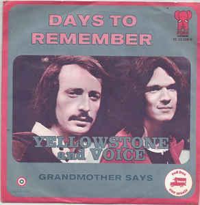 vinyl single 7 inch - Yellowstone And Voice - Days To Rem..., Cd's en Dvd's, Vinyl Singles, Zo goed als nieuw, Verzenden