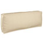vidaXL Palletkussen voor rugleuning Beige 120 x 40 x 12 cm, Verzenden, Nieuw, Beige