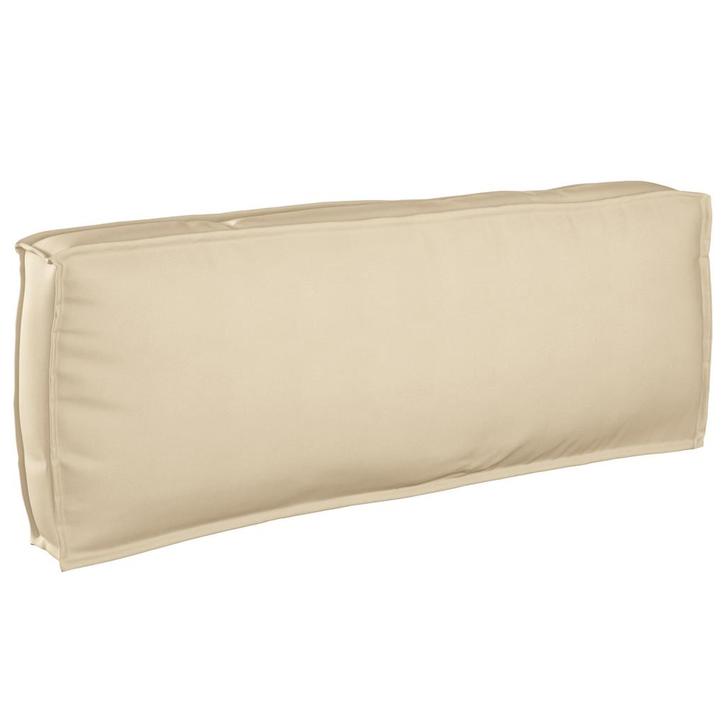 vidaXL Palletkussen voor rugleuning Beige 120 x 40 x 12 cm, Huis en Inrichting, Woonaccessoires | Kussens, Beige, Nieuw, Verzenden