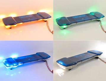 W&G Zirkon LED flitsbalk - Amber / Blauw / Groen - USED