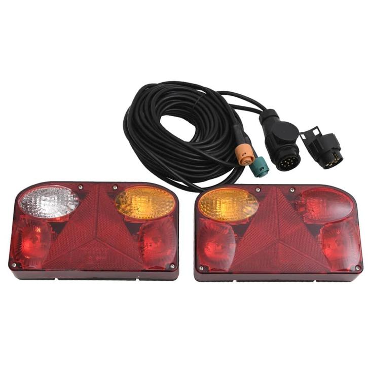 vidaXL Aanhangerlampen 2 st klassiek peertje 12 V 23x6x13 cm, Auto-onderdelen, Verlichting, Nieuw, Verzenden