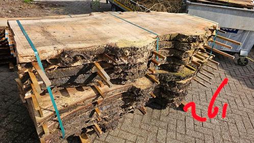 Kastanje met burl/vergroeien, complete stam, epoxy hout, Tuin en Terras, Palen, Balken en Planken, 180 tot 250 cm, Planken, Nieuw