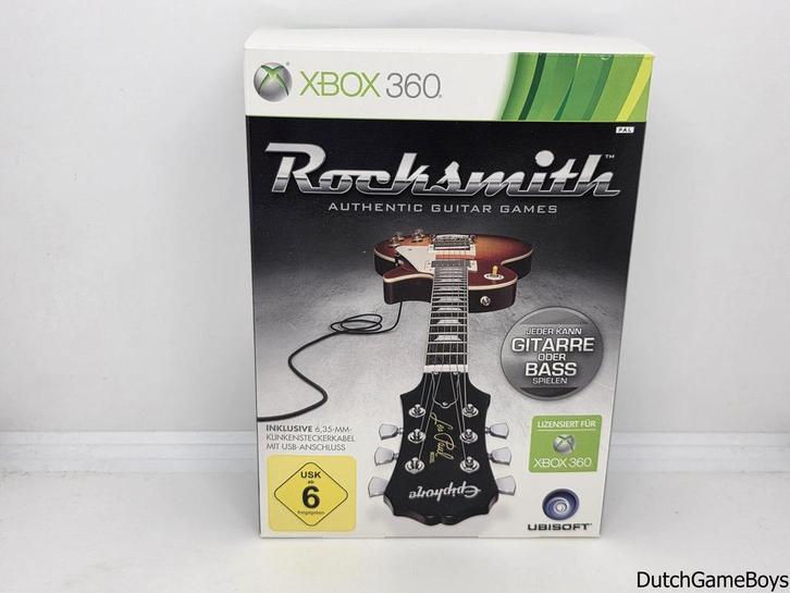 Xbox 360 - Rocksmith - Authentic Guitar Games + Cable, Spelcomputers en Games, Games | Xbox 360, Gebruikt, Verzenden