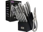 ROYAL KITCHEN GOODS® 16-delige Messenset - RVS Messenblok, Verzenden, Zo goed als nieuw