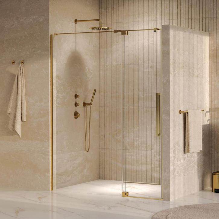 Brauer Stellar - Nisdeur - 2-Delig - Draaiend - Helder Glas, Doe-het-zelf en Verbouw, Sanitair, Ophalen of Verzenden