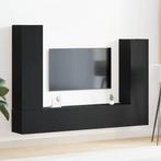 vidaXL Tv-meubelset 6 pcs Zwart eiken 30.5 x 30 x 110 cm, Huis en Inrichting, Minder dan 50 cm, Verzenden, 100 tot 150 cm, Nieuw