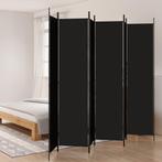 vidaXL Kamerscherm met 6 panelen 300x220 cm stof zwart, Huis en Inrichting, Woonaccessoires | Kamerschermen, Verzenden, Nieuw