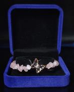 Prachtige rozenkwartsarmband in cadeaudoos, gratis