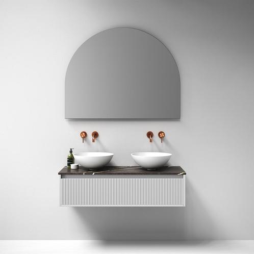Topblad Topa Artificial Marble 100 Copper Brown, Doe-het-zelf en Verbouw, Sanitair, Overige typen, Nieuw, Ophalen of Verzenden
