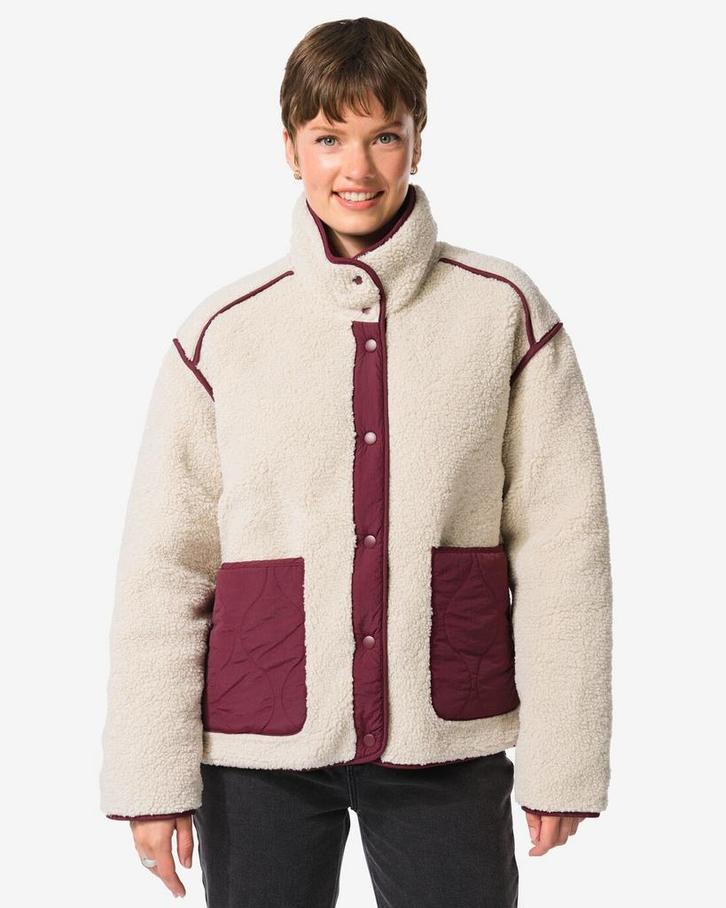 HEMA Omkeerbare damesjas Eloise teddy rood 30% korting, Kleding | Dames, Overige Dameskleding, Nieuw, Verzenden