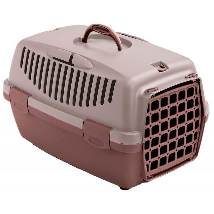 Gulliver 1 transport box w. 48x32x31cm pink/brown - kerbl, Dieren en Toebehoren, Honden-accessoires, Ophalen of Verzenden