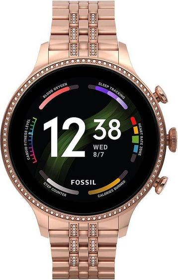 SHOWMODEL Fossil Gen 6 Smartwatch FTW6077 Dames 42 mm - Ros beschikbaar voor biedingen