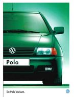 1997 VOLKSWAGEN POLO BROCHURE NEDERLANDS, Boeken, Nieuw, Volkswagen, Author