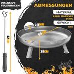 KESSER® Vuurschaal - Vuurkorf - Ø60cm - RVS, Tuin en Terras, Verzenden, Nieuw
