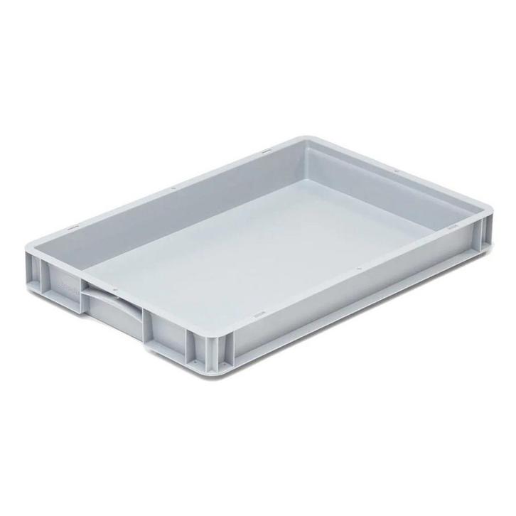 Stapelbak, 600x400x75 mm, euronorm, grijs kunststof,, Doe-het-zelf en Verbouw, Overige Doe-het-zelf en Verbouw, Gebruikt, Ophalen of Verzenden