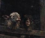 Willem Hendrik van der Nat (1864–1929) - Blatende schapen, Antiek en Kunst