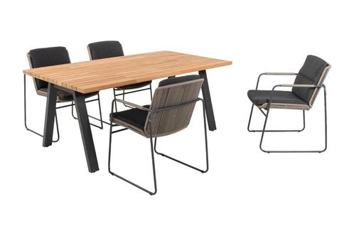 Taste Parma/Ambassador tuinset - 5-delig - stapelbaar, Tuin en Terras, Tuinsets en Loungesets, Tuinset, Nieuw, Hout, Verzenden