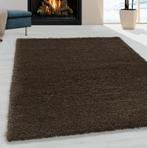 Hoogpolig Vloerkleed | Shaggy | Fluffy | Bruin | 240x340 cm, Huis en Inrichting, Stoffering | Tapijten en Kleden, Verzenden, Nieuw