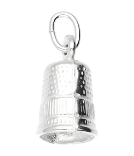 Zilveren Vingerhoed ketting hanger - groot, Sieraden, Tassen en Uiterlijk, Kettinghangers, Verzenden