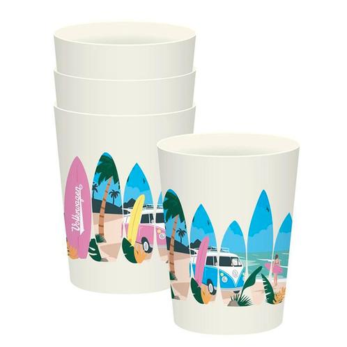 Set Picknick/Camping Bekers RPET - Volkswagen T1 Campers Wav, Caravans en Kamperen, Kampeeraccessoires, Nieuw, Ophalen of Verzenden