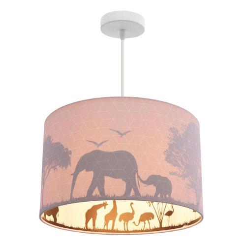 Roze dieren hanglamp Safari, Binnenzijde doorschijnend, Kinderen en Baby's, Kinderkamer | Inrichting en Decoratie, Nieuw, Ophalen of Verzenden