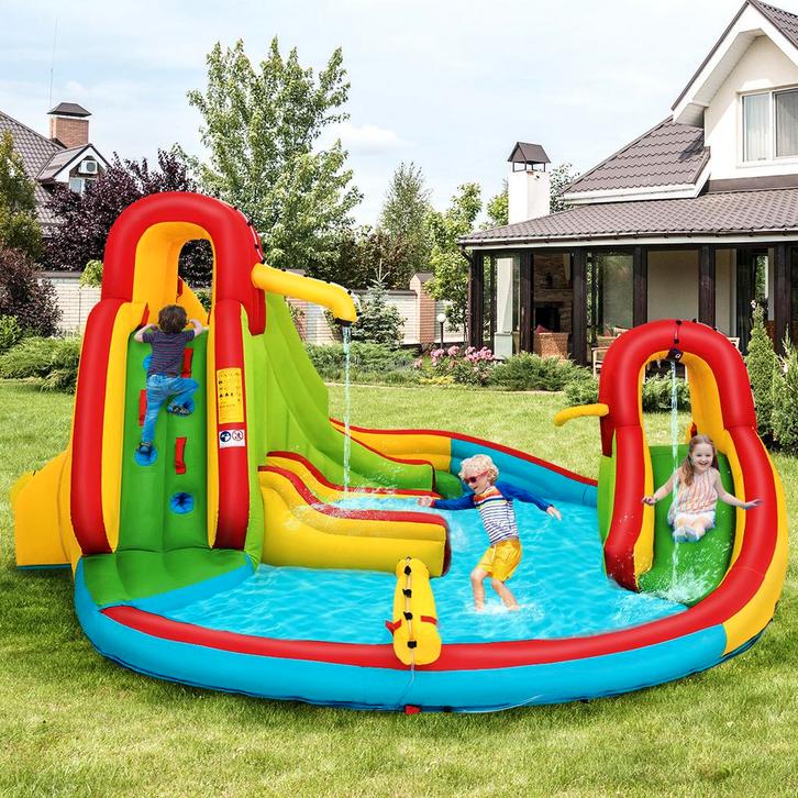 2dekans | Coast Springkasteel Opblaasbare Glijbaan Kinderen, Kinderen en Baby's, Speelgoed | Buiten | Speeltoestellen, Zo goed als nieuw