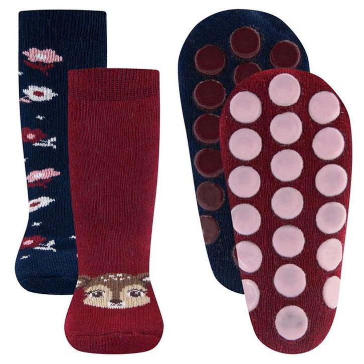 Antislipsokken Ewers Kindermaat - DUOPACK - Donkerblauw & Wi, Kinderen en Baby's, Babykleding | Schoentjes en Sokjes, Meisje, Nieuw