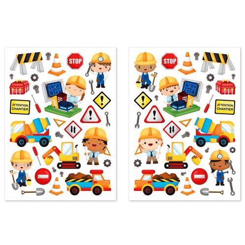 Stickers - Bouwplaats Verkeersborden/Gereedschappen/Bouwvakk, Hobby en Vrije tijd, Stickers en Plaatjes, Nieuw, Ophalen of Verzenden