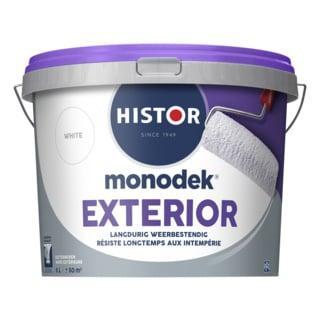 Histor Monodek Exterior  - 1 liter - Wit (MUURVERF LATEX), Doe-het-zelf en Verbouw, Verf, Beits en Lak, Verf, Wit, Nieuw, Minder dan 5 liter