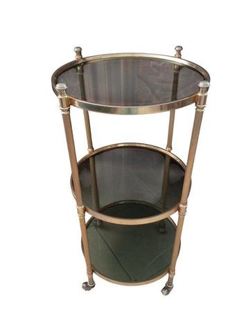 Bijzettafel - Barbedieningskar - Glas, Metaal, Perspex beschikbaar voor biedingen
