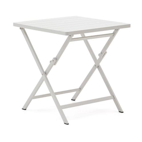 *WOONWINKEL* Kave Home Torreta Inklapbare Balkontafel Wit Al, Tuin en Terras, Tuinsets en Loungesets, Nieuw, Verzenden